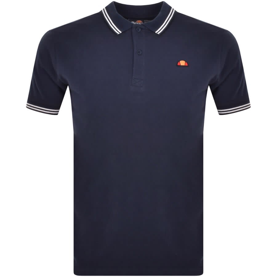 Image number 1 for Ellesse Rooks Short Sleeve Polo T Shirt Navy