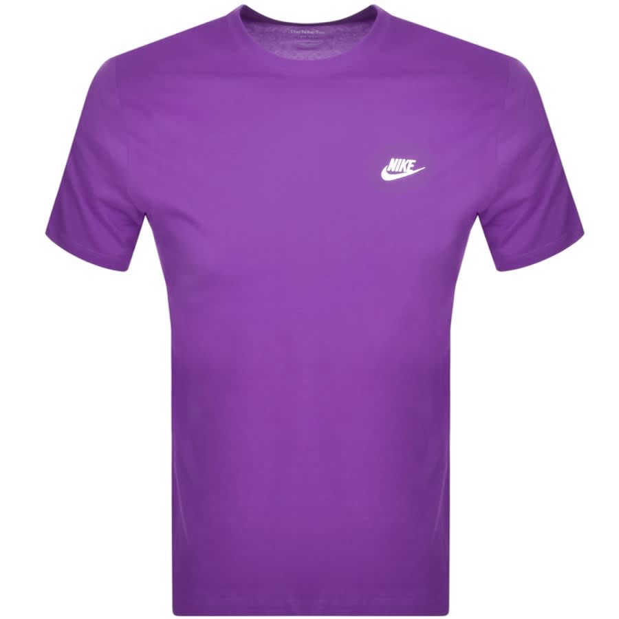Image number 1 for Nike Crew Neck Club T Shirt Purple