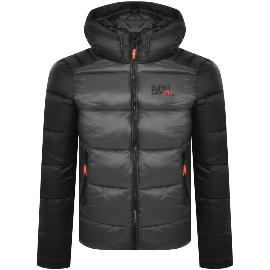 Image number 1 for Superdry Colour Block Sport Puffer Jacket Black