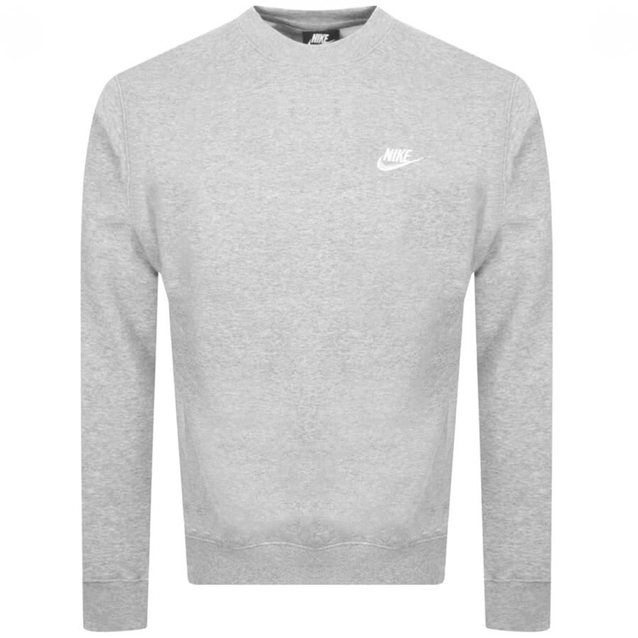 Image number 2 for Nike Crew Neck Club Tracksuit Grey