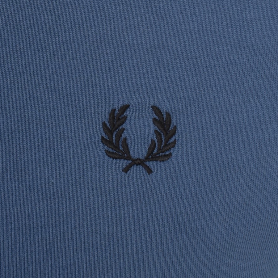 Image number 3 for Fred Perry Half Zip Sweatshirt Blue
