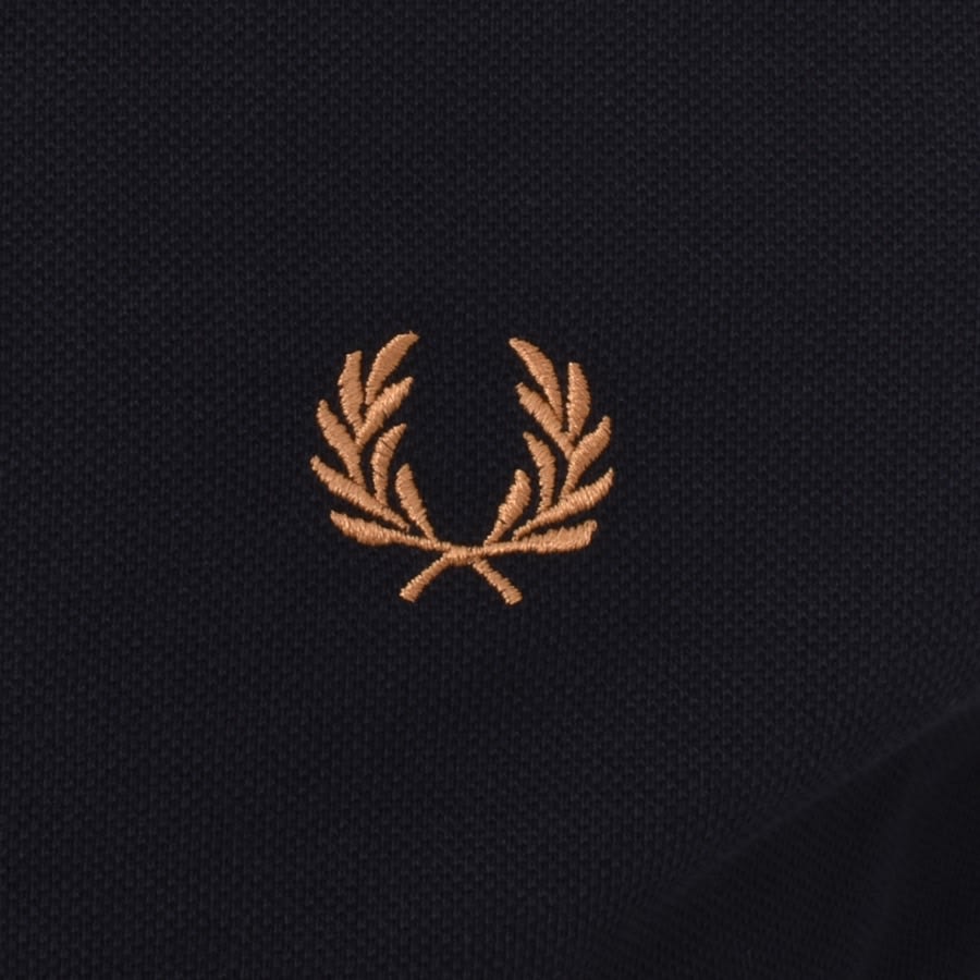 Fred Perry Twin Tipped Long Sleeved Polo Navy | Mainline Menswear