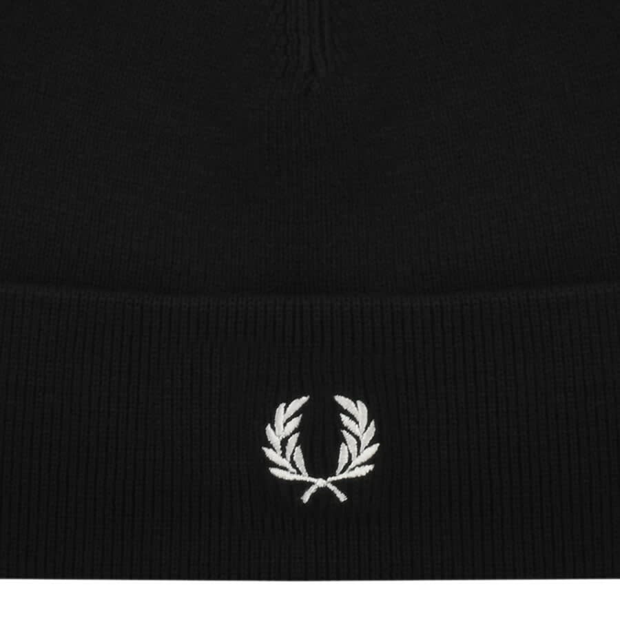 Image number 3 for Fred Perry Beanie Hat Black