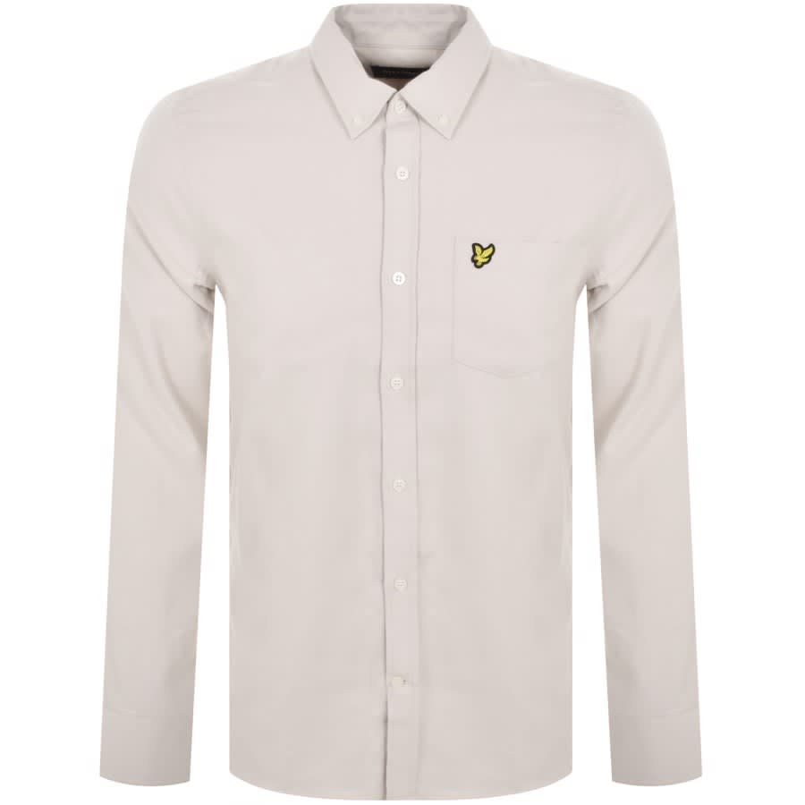 Image number 1 for Lyle And Scott Needle Cord Long Sleeve Shirt Beige