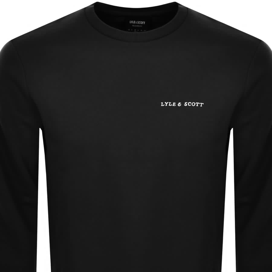 Image number 2 for Lyle And Scott Embroidered Logo Sweatshirt Black