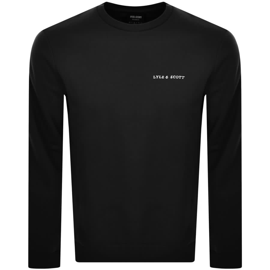 Image number 1 for Lyle And Scott Embroidered Logo Sweatshirt Black