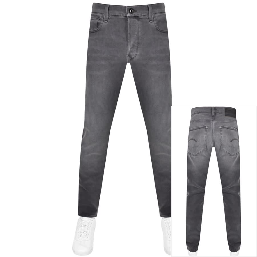 Image number 1 for G Star Raw 3301 Slim Fit Jeans Grey