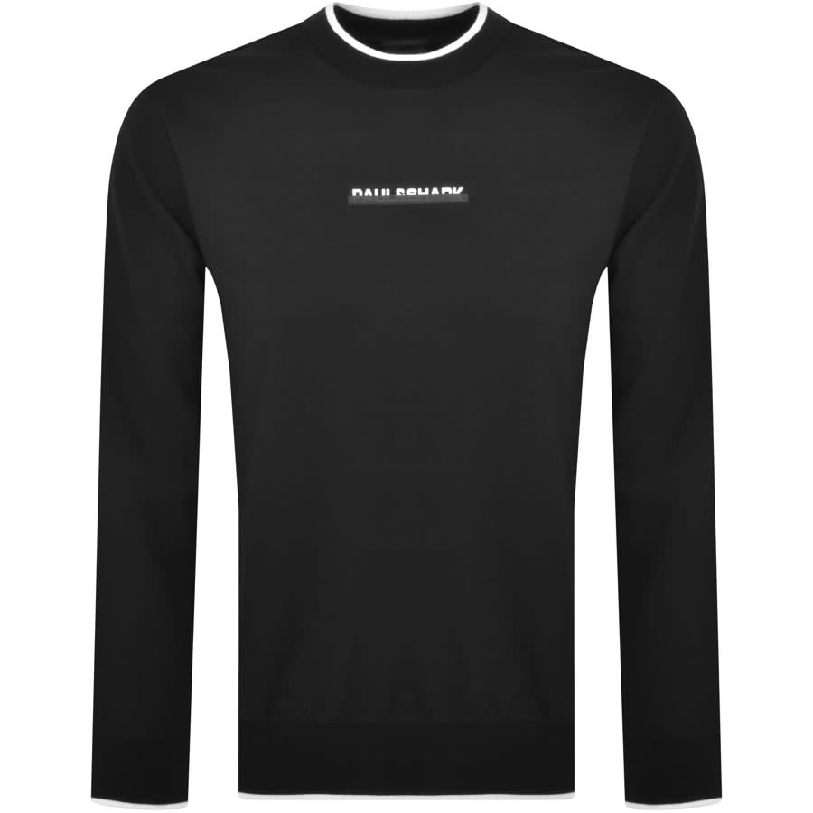 Image number 2 for Paul And Shark Logo Crew Neck Sweatshirt Black