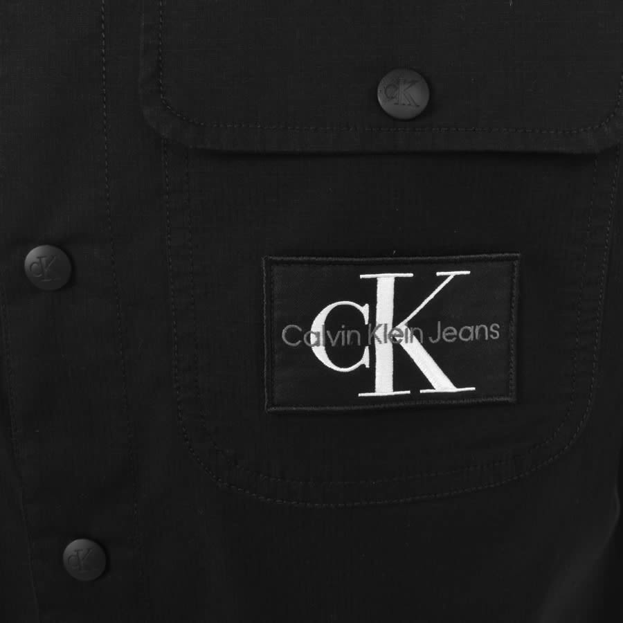 Image number 3 for Calvin Klein Jeans Ripstop Overshirt Black