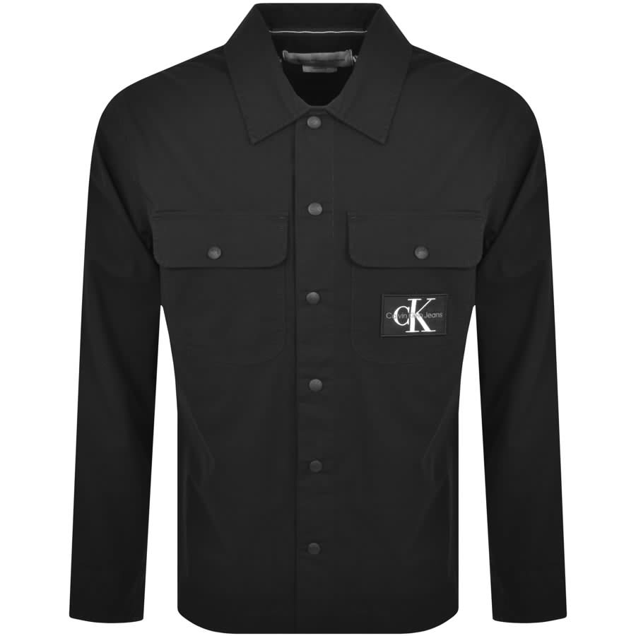 Image number 1 for Calvin Klein Jeans Ripstop Overshirt Black