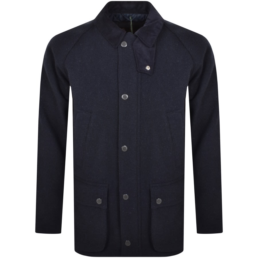 Image number 1 for Barbour Bedale Wool Jacket Navy