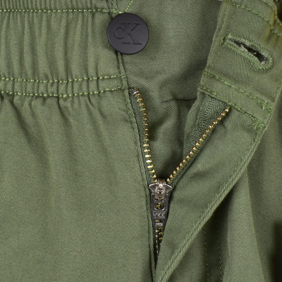 Image number 4 for Calvin Klein Jeans Regular Cargo Trousers Green