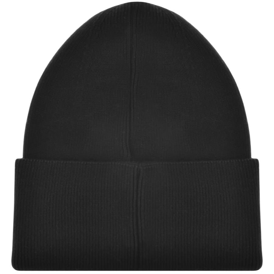 Image number 2 for Calvin Klein Fine Cotton Rib Beanie Hat Black