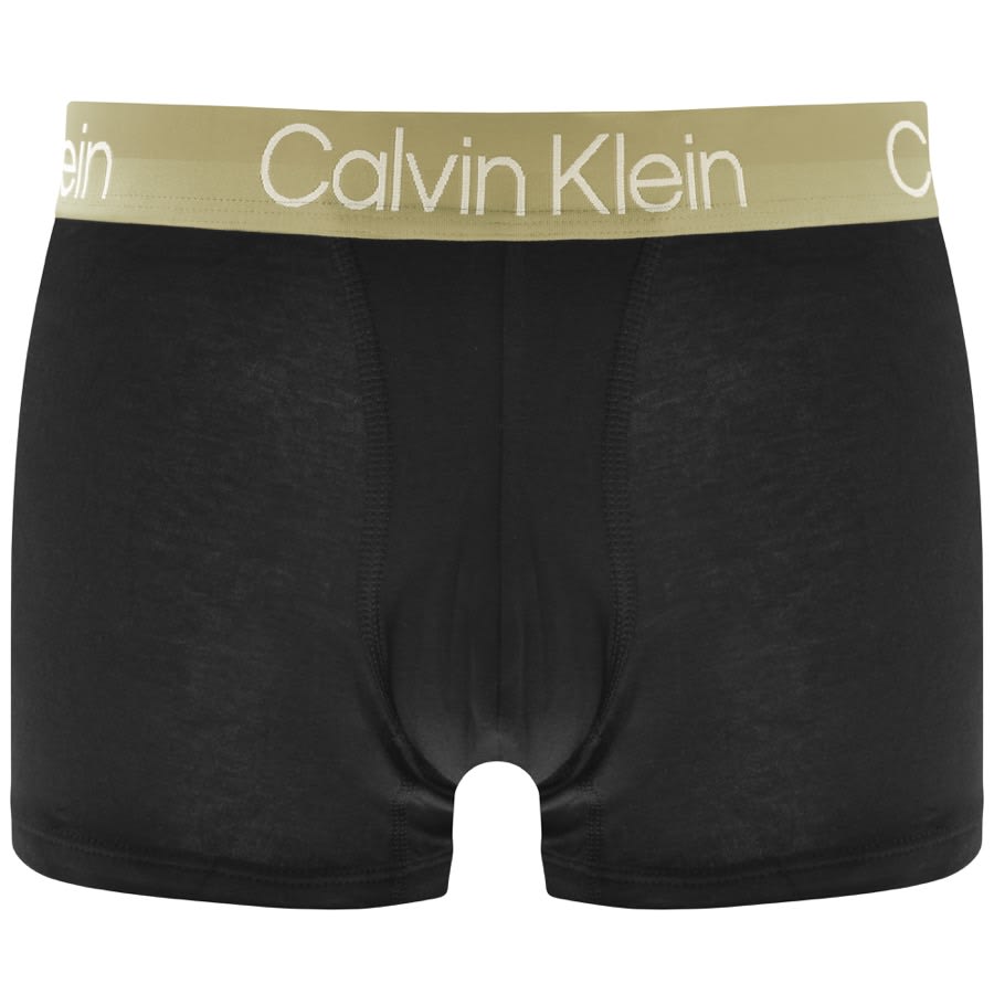 Image number 2 for Calvin Klein Underwear Three Pack Trunks Black