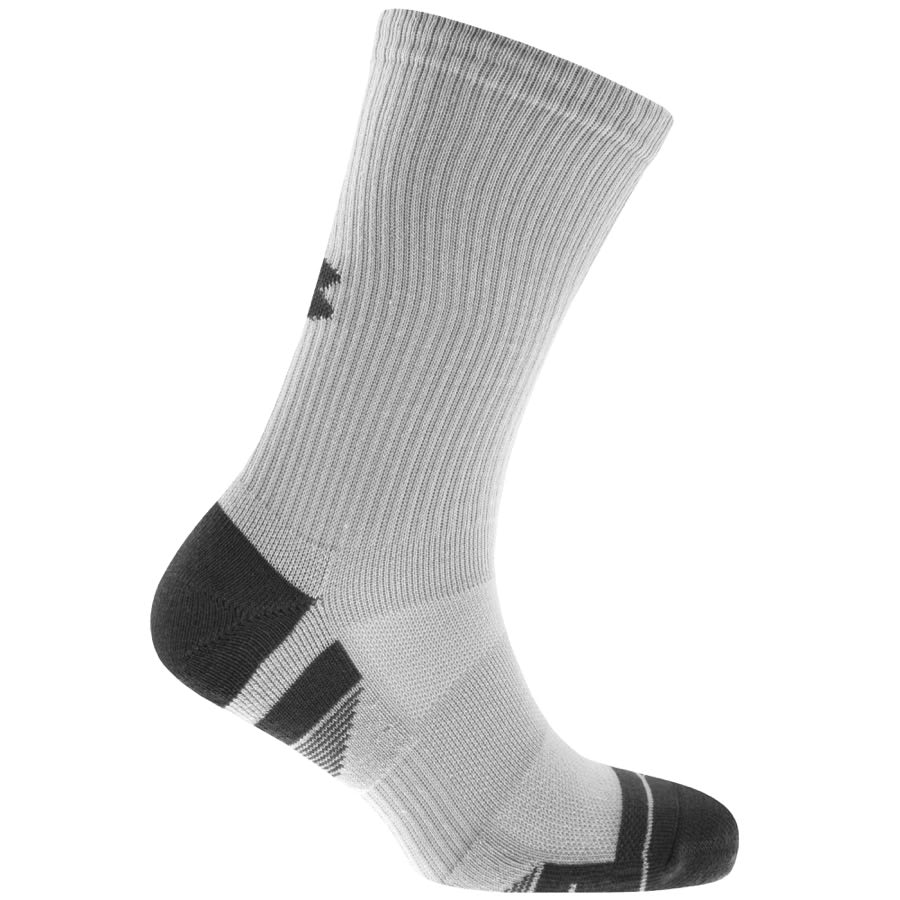 Image number 2 for Under Armour 3 Pack Heat Gear Crew Socks