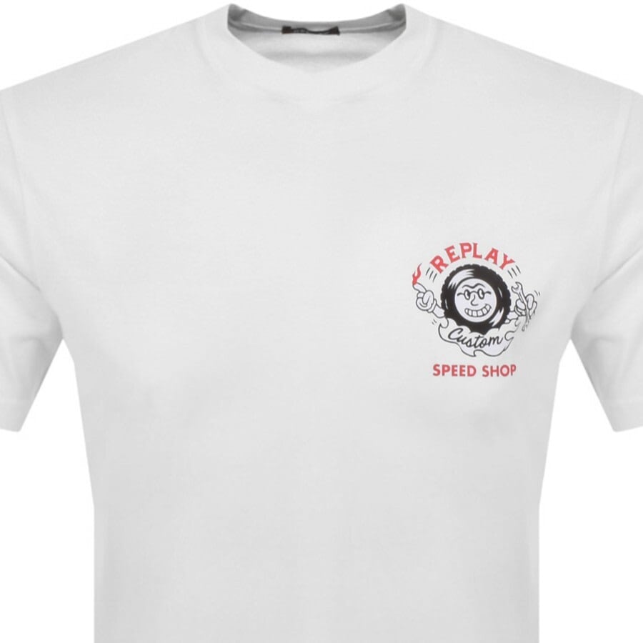 Image number 2 for Replay Garage T Shirt White