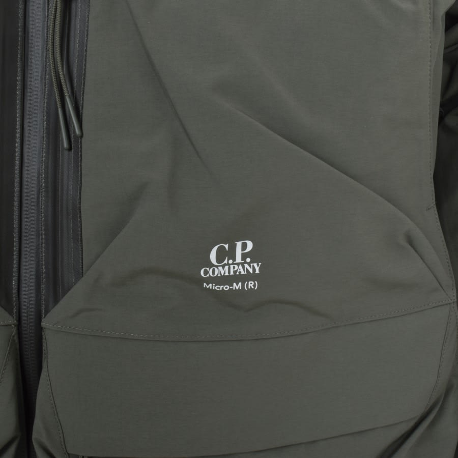 Image number 3 for CP Company Micro M Down Jacket Green