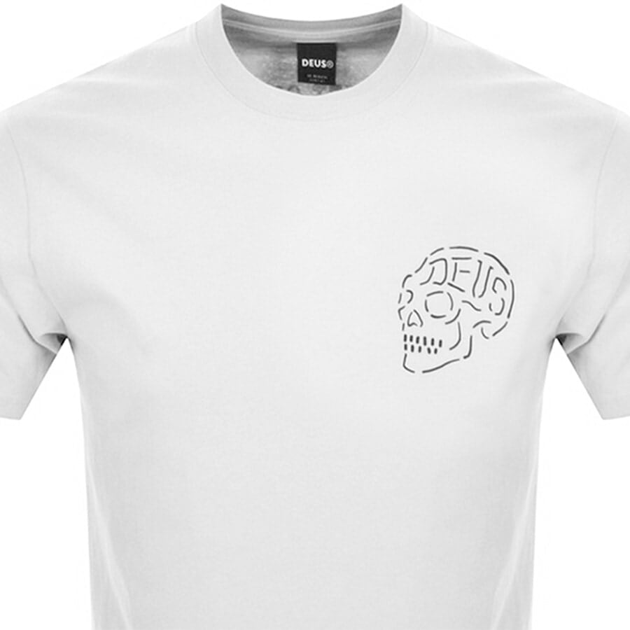 Image number 2 for Deus Ex Machina Venice Skull T Shirt White