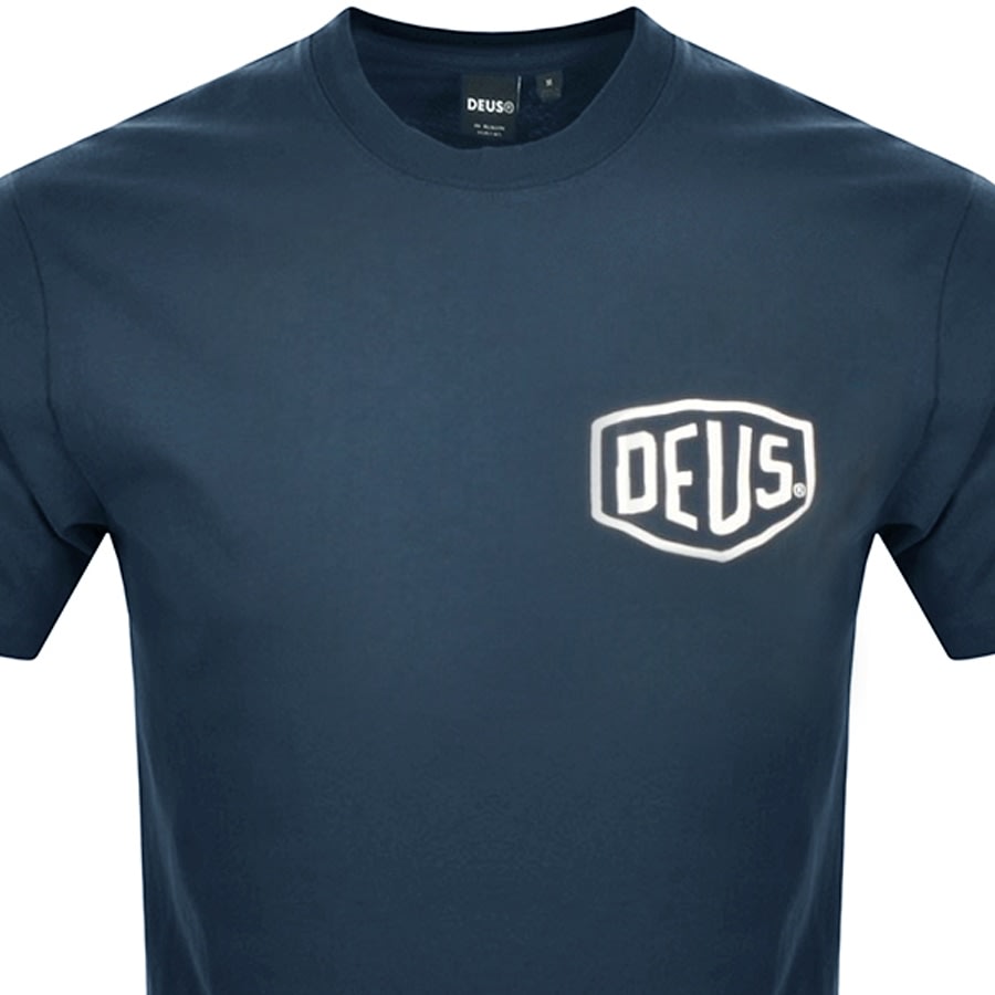 Image number 2 for Deus Ex Machina Ibiza Address T Shirt Navy