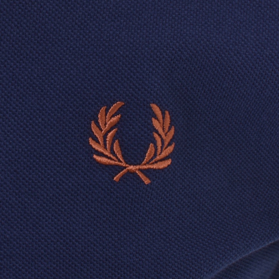 Image number 3 for Fred Perry Twin Tipped Polo T Shirt Navy