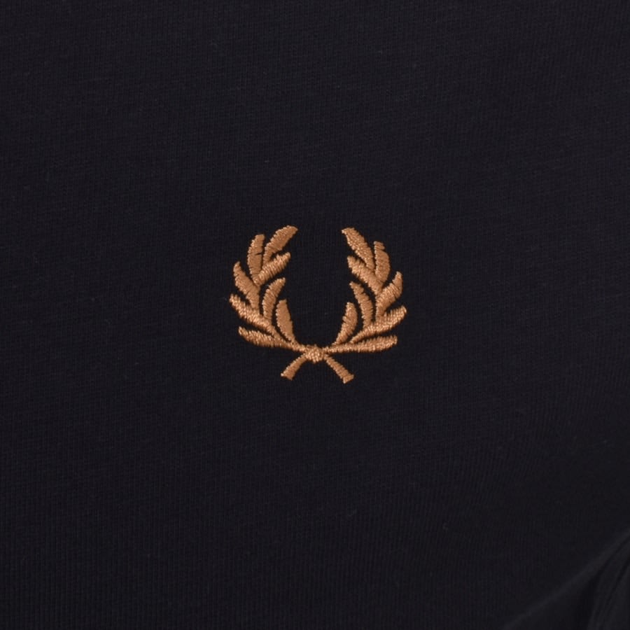 Image number 3 for Fred Perry Twin Tipped Long Sleeved T Shirt Navy