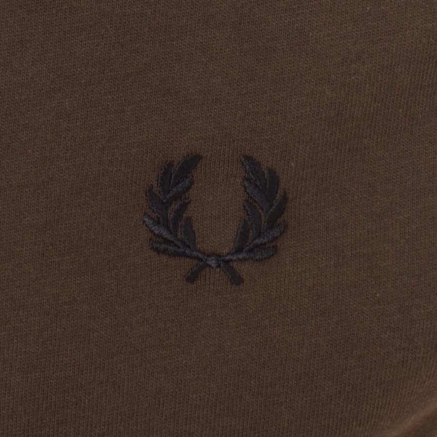Image number 3 for Fred Perry Twin Tipped Long Sleeved T Shirt Brown