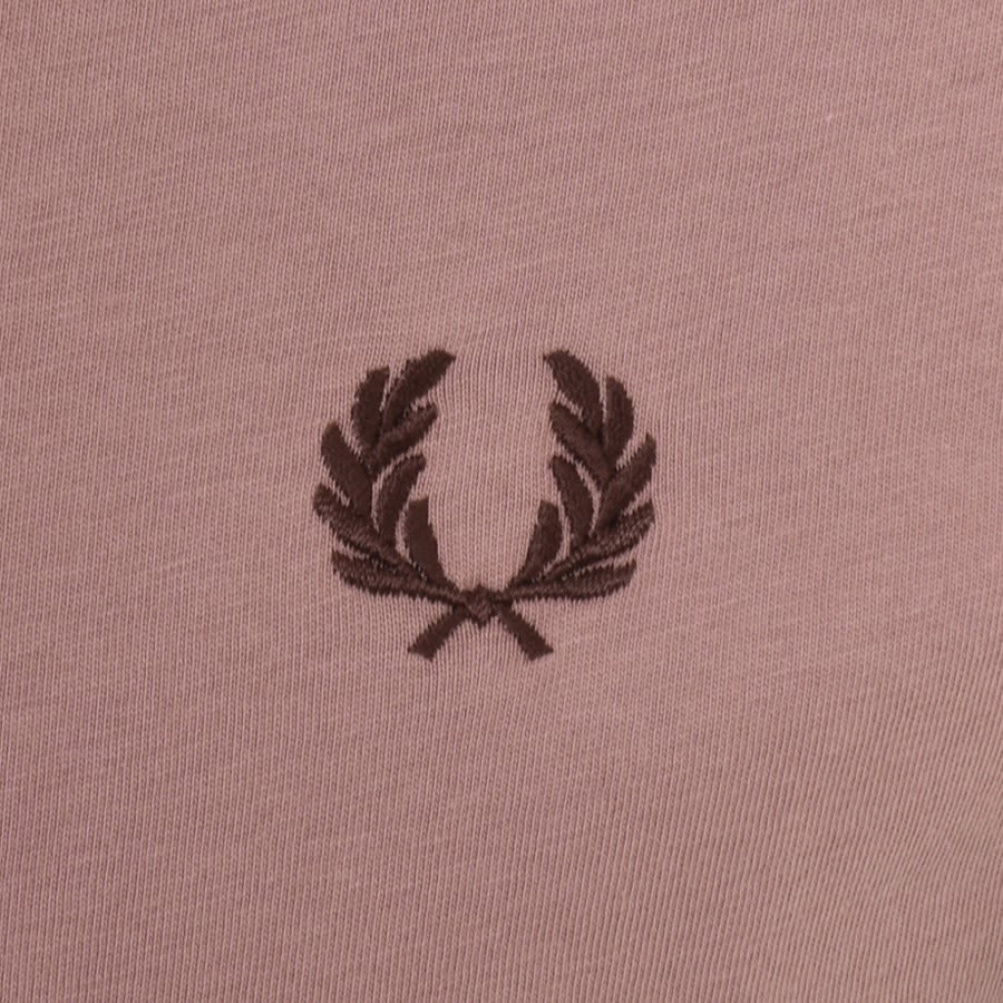 Image number 3 for Fred Perry Twin Tipped T Shirt Pink