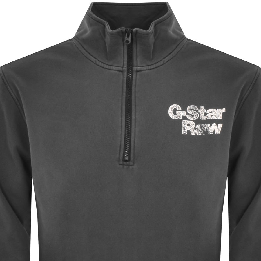 Image number 2 for G Star Raw Painted Logo Skipper Sweatshirt Grey