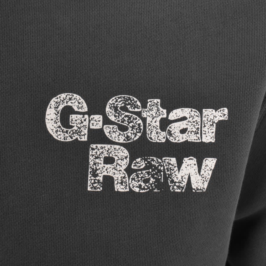 Image number 4 for G Star Raw Painted Logo Skipper Sweatshirt Grey
