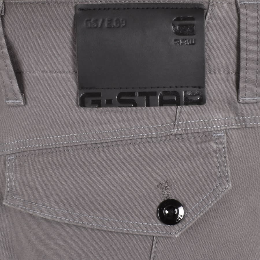 Image number 3 for G Star Raw 3D Skinny Cargo Trousers Grey