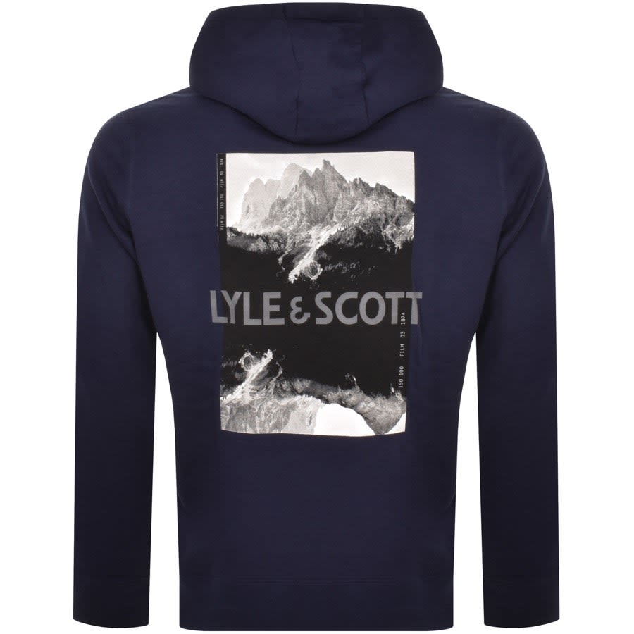 Image number 3 for Lyle And Scott Pullover Hoodie Navy