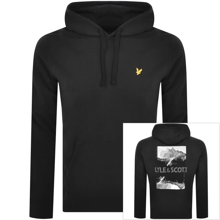 Image number 1 for Lyle And Scott Pullover Hoodie Black