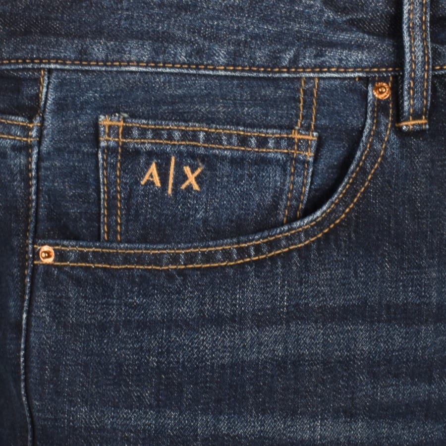 Image number 4 for Armani Exchange J13 Slim Fit Jeans Blue