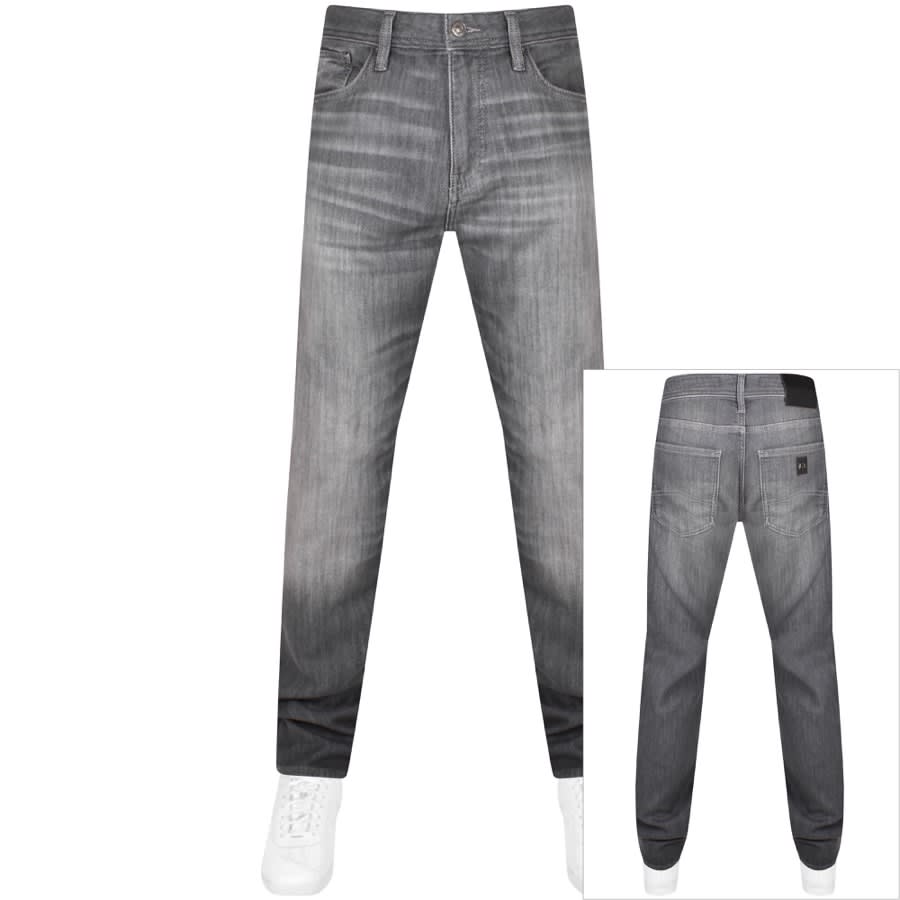 Image number 1 for Armani Exchange J13 Slim Fit Jeans Grey