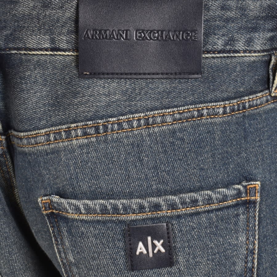Image number 3 for Armani Exchange J16 Straight Fit Jeans Blue
