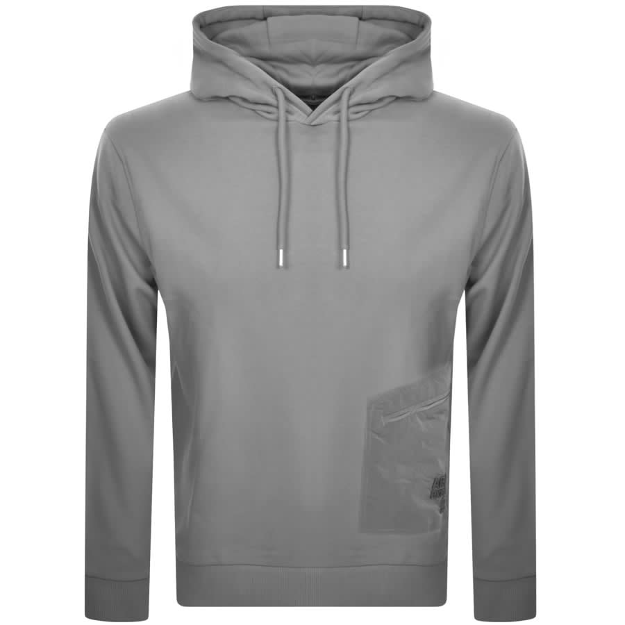 Image number 1 for Armani Exchange Pocket Hoodie Grey