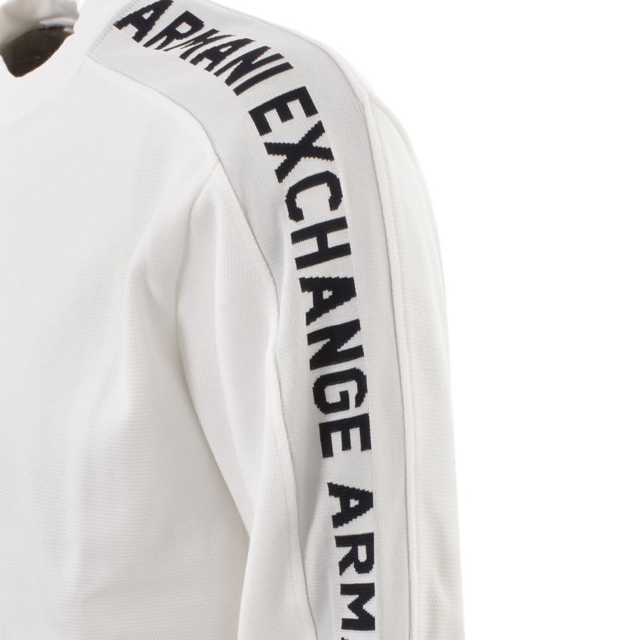 Image number 3 for Armani Exchange Logo Tape Sweatshirt White