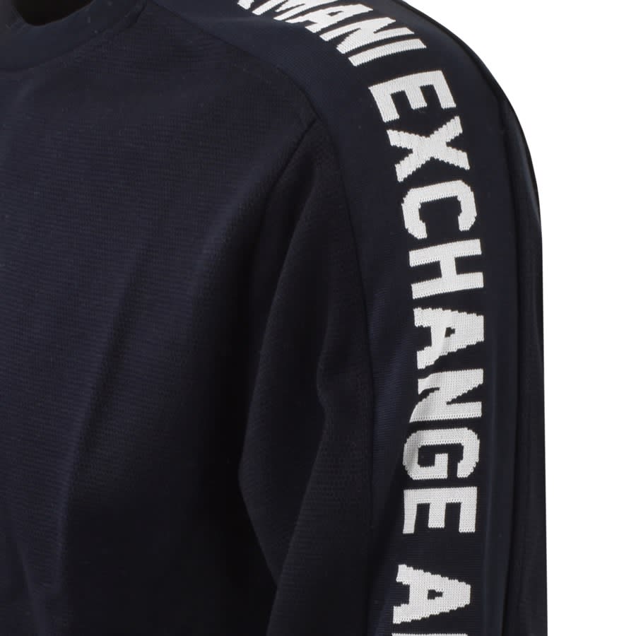Image number 3 for Armani Exchange Logo Tape Sweatshirt Navy