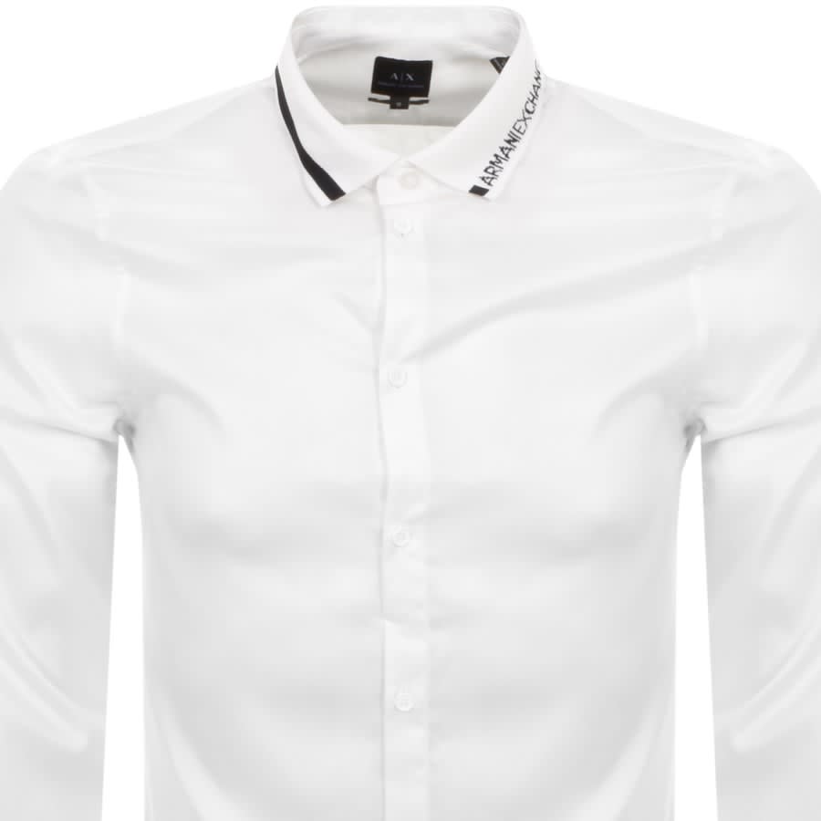 Image number 2 for Armani Exchange Long Sleeved Shirt White