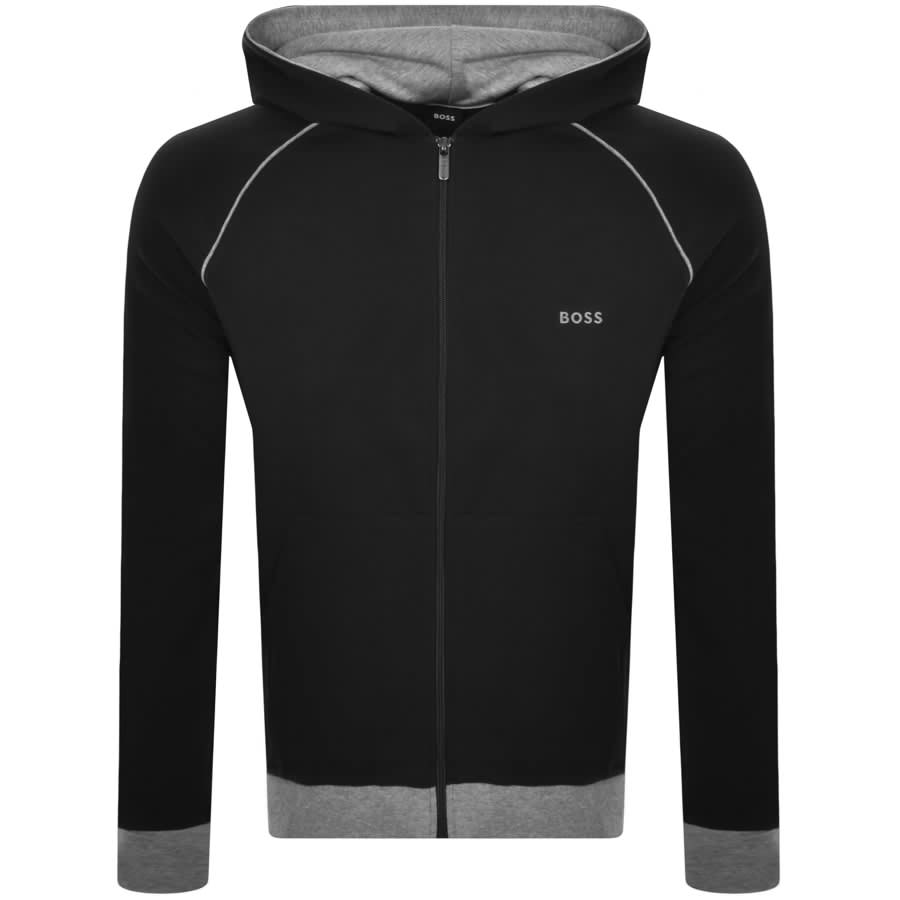 Image number 2 for BOSS Lounge Hooded Tracksuit Black