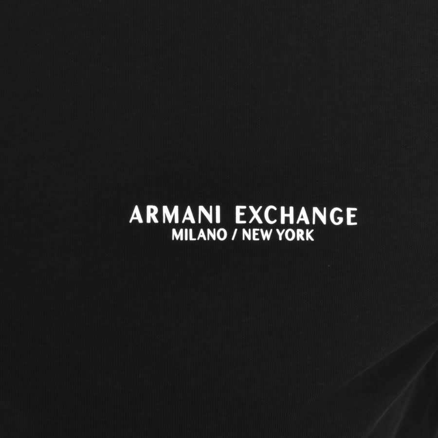 Image number 3 for Armani Exchange Logo Polo T Shirt Black