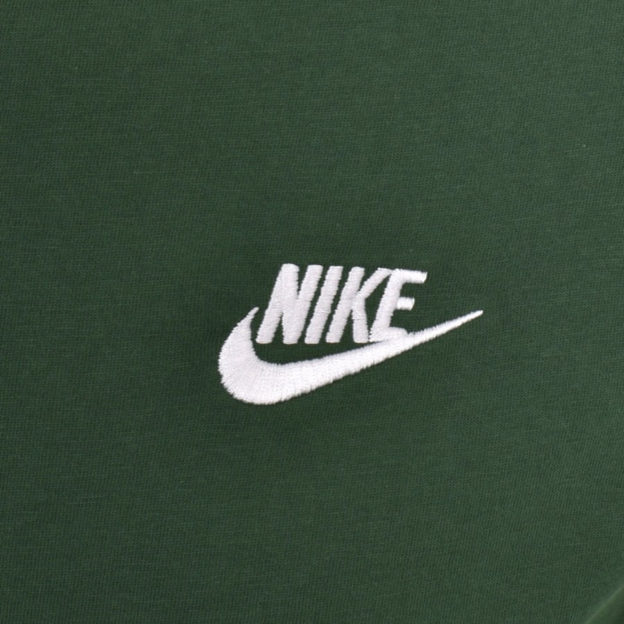 Image number 3 for Nike Crew Neck Club T Shirt Green