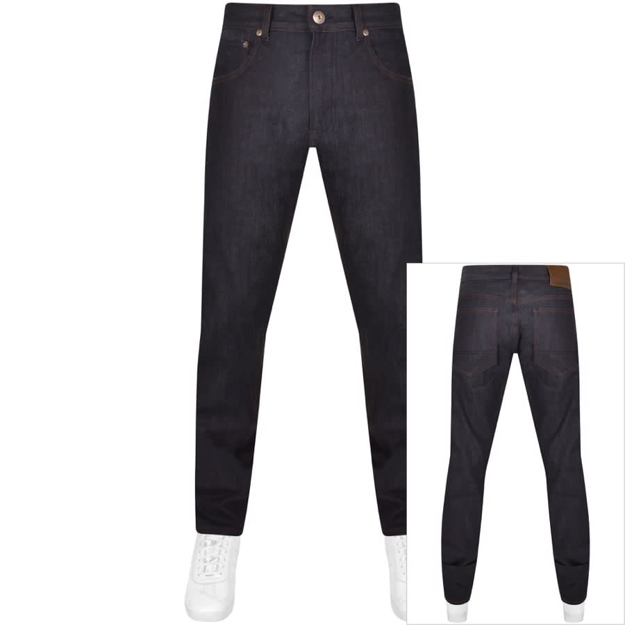 Image number 1 for Oliver Sweeney Selvedge Regular Fit Jeans Navy