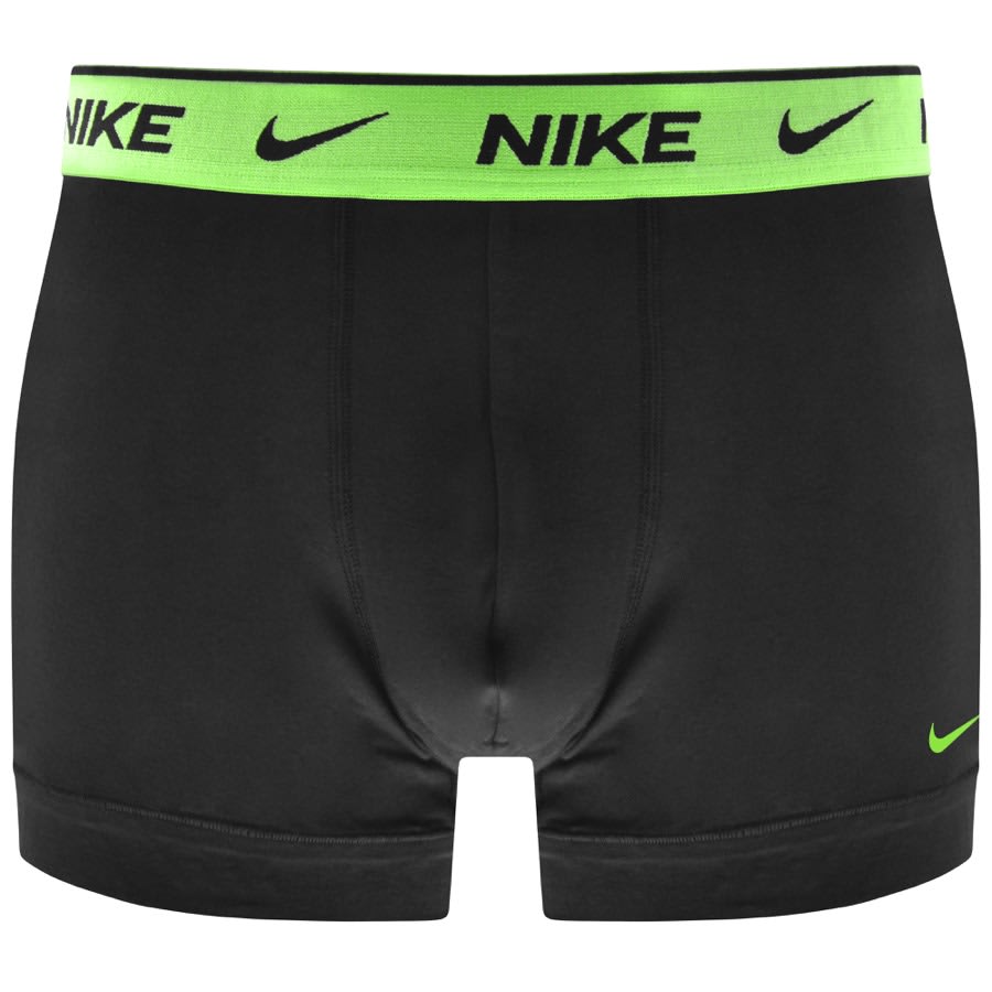 Image number 4 for Nike Logo Three Pack Trunks Black