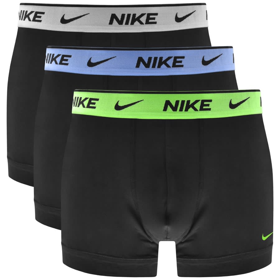 Image number 1 for Nike Logo Three Pack Trunks Black
