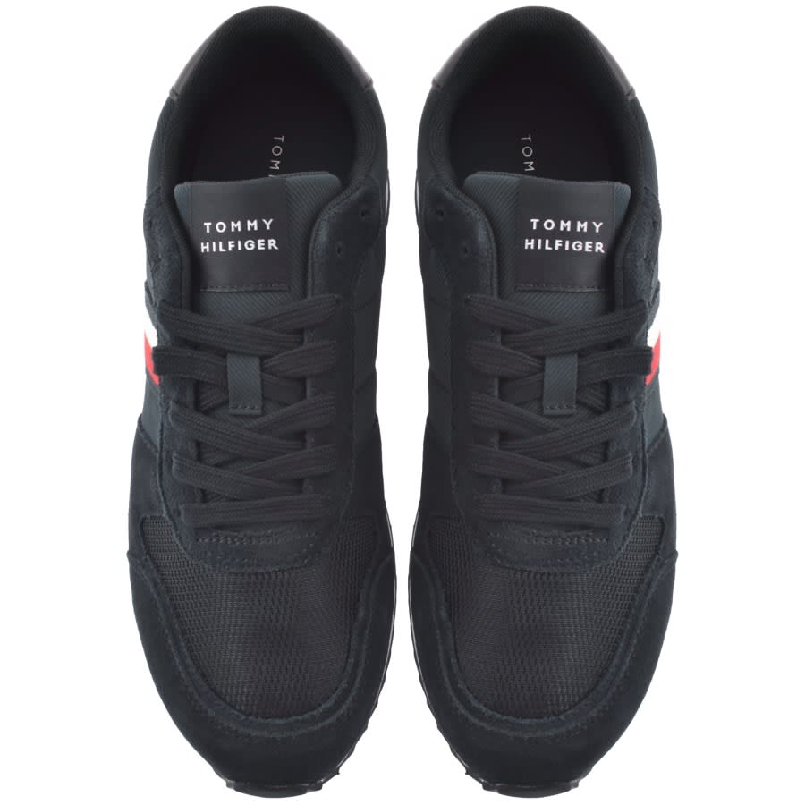 Image number 3 for Tommy Hilfiger Runner Evo Mix Trainers Navy