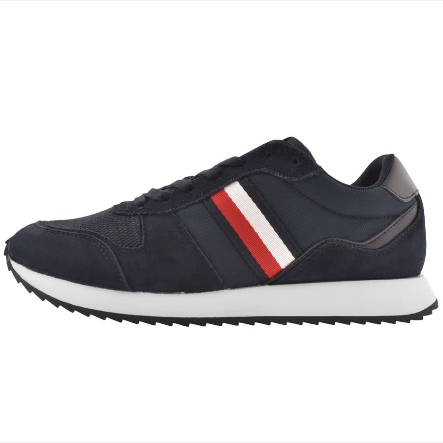 Image number 1 for Tommy Hilfiger Runner Evo Mix Trainers Navy