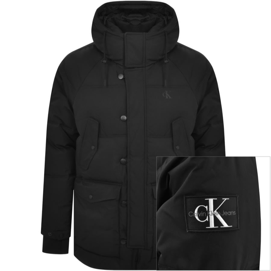Image number 1 for Calvin Klein Jeans Technical Parka Jacket Black