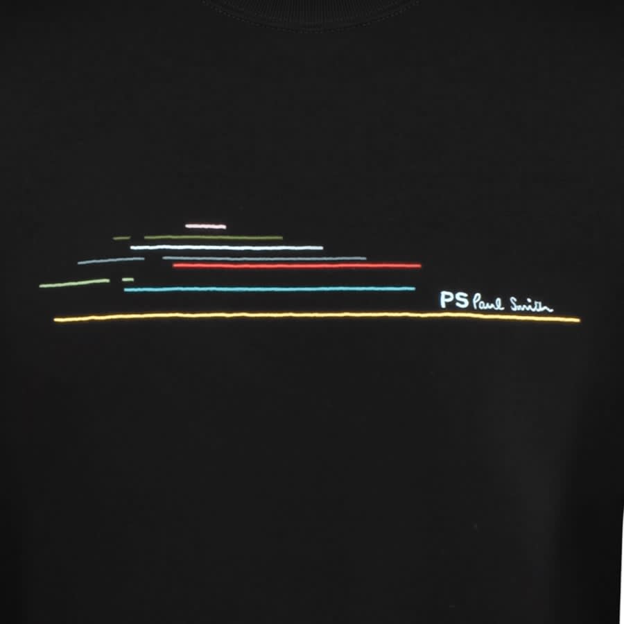 Image number 3 for Paul Smith Chest Stripe Sweatshirt Black