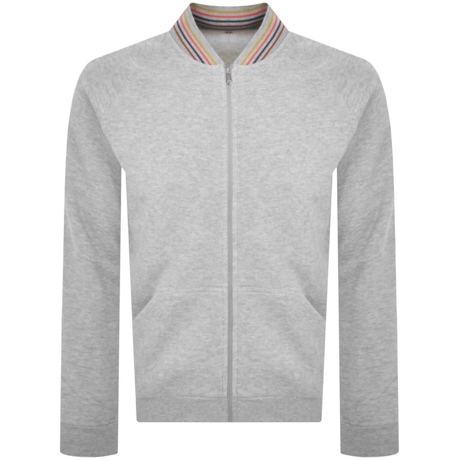 Image number 1 for Paul Smith Bomber Sweatshirt Grey